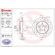 Bremsscheibe HA Xtra | FORD Focus III 11 | 08.A725.1X