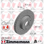 15 481 061 Sport Bremsscheibe VA Sport | MERCEDES W211,C219 02 | 400.3620.52