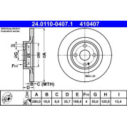 Bremsscheibe | 24.0110-0407.1