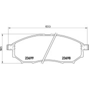 BREMBO Bremsklötze VA | NISSAN Murano RENAULT Koleos 08 | P 56 058