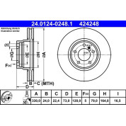 Bremsscheibe | 24.0124-0248.1