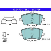 Bremsbelagsatz Db P. W203/S203/Cl203/C209 1,6-2,2 00-09 Keramik | 13.0470-2726.2