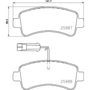 BREMBO Bremsklötze HA | CITROEN, PEUGEOT Boxer 15 | P 61 130