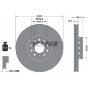 Bremsscheibe Vw P. Phaeton 02- 3.0/3.2/4.2B 323Mm Siehe Katalog | 92122103