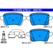 Bremsbelagsatz Opel T. Adam/Corsa 1.0-1.6 12 | 13.0460-2793.2