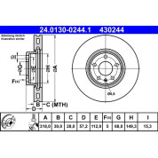 Bremsscheibe | 24.0130-0244.1