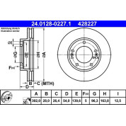 Bremsscheibe | 24.0128-0227.1