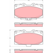 Bremsbelagsatz Subaru P. Impreza 00-/300Zx | GDB3307