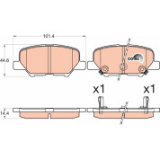 Bremsklötze HA | CITROEN,MAZDA,MITSUBISHI ASX 10 | GDB3583