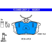 Bremsbelagsatz Mitsubishi T. Carisma/Colt/Space Star 99-12 | 13.0460-2831.2