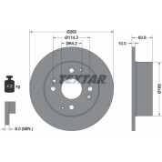 Bremsscheibe Honda T. Accord 98- 4 Öffnung | 92138600