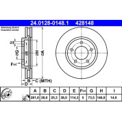 Bremsscheibe | 24.0128-0148.1