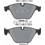 Bremsbelagsatz Bmw P. F10 10- 525-535 | 2468801