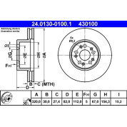 Bremsscheibe Db P. W140 2,8-6,0 91-98 | 24.0130-0100.1