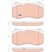 Bremsklötze VA | MERCEDES W211,W221,R230 05 | GDB1733