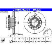 Bremsscheibe | 24.0116-0235.1