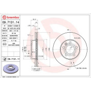 17 481 004 Bremsscheibe VA | VW T4 90 | 09.7131.11