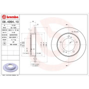 89 481 003 Bremsscheibe VA | SUZUKI Samurai 82 | 08.4994.10