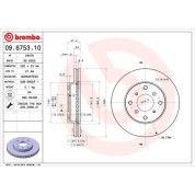 86 481 027 Bremsscheibe VA | HONDA Accord,Prelude 92 | 09.6753.10