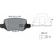 Bremsbelagsatz Db T. W169 A-Klasse/W245 B-Klasse 04 - Siehe Katalog | 2313805