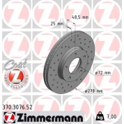 83 481 043 Sport Bremsscheibe VA Sport | MAZDA 3,5 05 | 370.3076.52