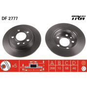 Bremsscheibe Vw T. Sharan 95- 268X10 | DF2777