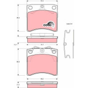 Bremsklötze VA | VW T4 96 | GDB791