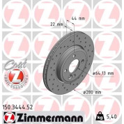 22 481 001 Sport Bremsscheibe VA Sport | MINI 06 | 150.3444.52