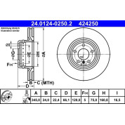 Bremsscheibe | 24.0124-0250.2