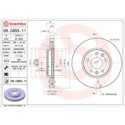 Bremsscheibe VA | RENAULT | 09.C655.11