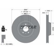 Bremsscheibe Vw P. A6 04- 347Mm | 92132405