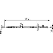 Handbremsseil re | OPEL Astra 14 | 1987482502