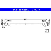 Bremsschlauch | 24.5125-0230.3