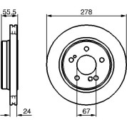 Bremsscheibe HA | MERCEDES W202 | 0 986 479 133