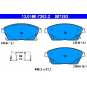 Bremsbelagsatz Opel P. Astra J 09-/Zafira C 11- Scheibe 300Mm | 13.0460-7263.2