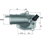 Gehäusethermostat | MERCEDES W202 200/220CDI 97-01 | TH 9 87