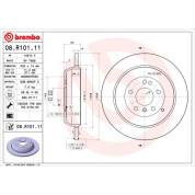 15 482 032 Bremsscheibe HA | MERCEDES W164,W251 05 | 08.R101.11