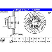 Bremsscheibe Porsche T. 911 01- Le | 24.0128-0197.1