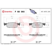 BREMBO Bremsklötze VA | DACIA Logan RENAULT Clio 12 | P 68 065