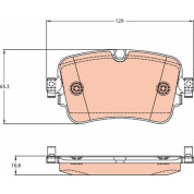 Bremsklötze HA | AUDI Q7 15 | GDB2131