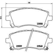 BREMBO Bremsklötze VA | SUBARU Forester, Impreza 92-10 | P 78 010