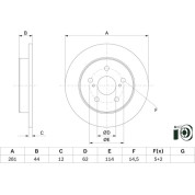 Bremsscheibe | LEXUS ES, NX 18 | 0 986 479 E91