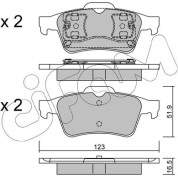 Bremsklötze HA | RENAULT Espace,Laguna,Megane,VOLVO | 822-337-0