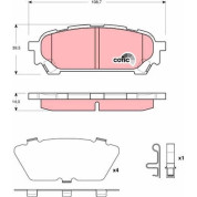 Bremsklötze HA | SUBARU Impreza 02 | GDB3395