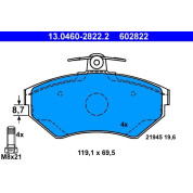 Bremsbelagsatz Vw S. A4/Passat 96- Ohne Sensor | 13.0460-2822.2