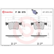 BREMBO Bremsklötze VA | BMW 1 (F20) | P 06 075