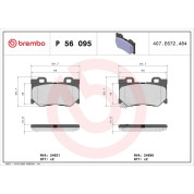 BREMBO Bremsklötze HA | INFINITI FX/G 08 | P 56 095