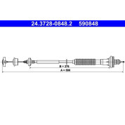 Seilzug, Kupplungsbetigung | 24.3728-0848.2
