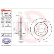 84 481 053 Bremsscheibe VA | MITSUBISHI L200 2.5 DI-D 05 | 09.A868.11