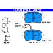 Bremsbelagsatz Alfa T. Giulietta 1.4/1.6-2.0 Jtdm 10 | 13.0460-2767.2